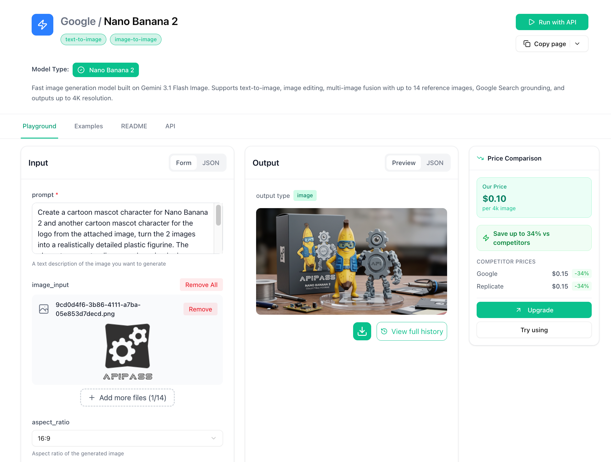 Código de exemplo usando Nano Banana 2 API para gerar imagens sem marca d’água
