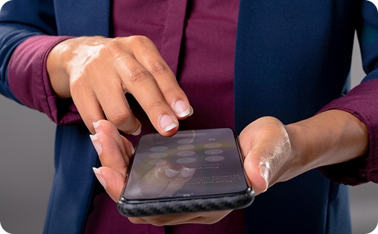 Tela de recurso para redefinir com bloqueio de tela anterior em smartphone Samsung