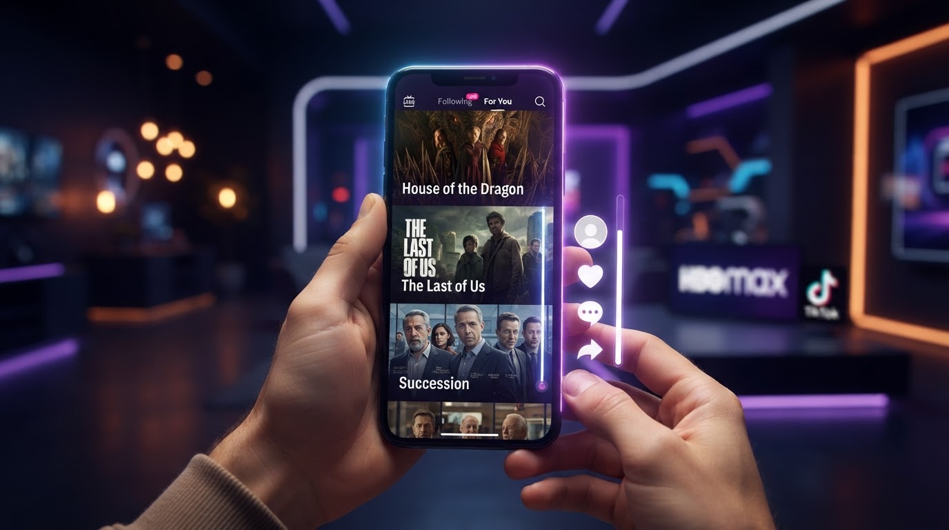 HBO Max adota feed vertical tipo TikTok e testa busca por IA no app