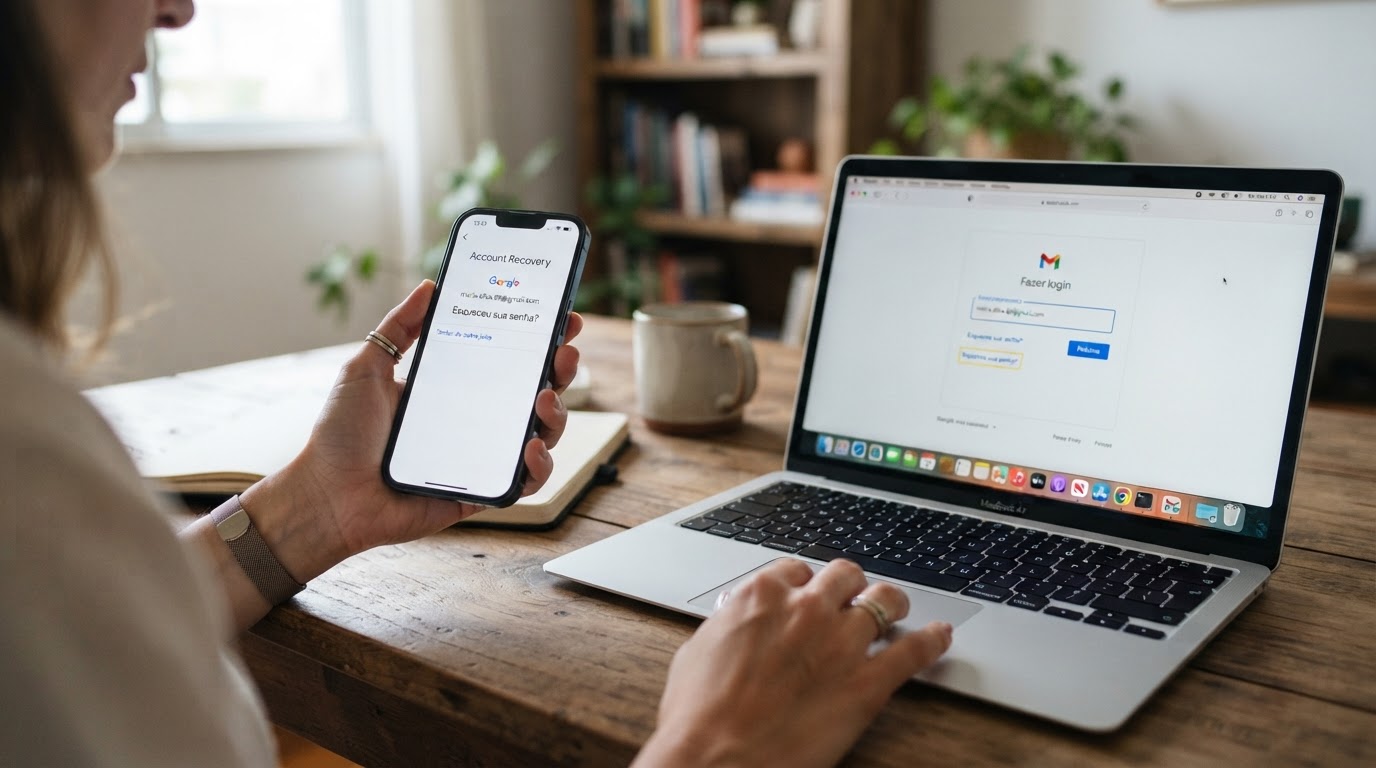 Como recuperar senha esquecida do Gmail pelo celular ou PC
