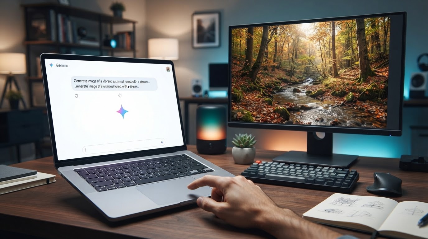 Como usar o Gemini para criar foto realista a partir de texto