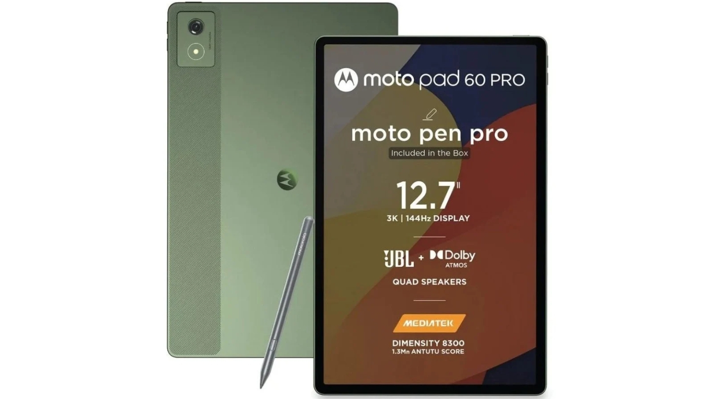 Motorola revela novo tablet com som JBL e tela de 144 Hz para produtividade e entretenimento