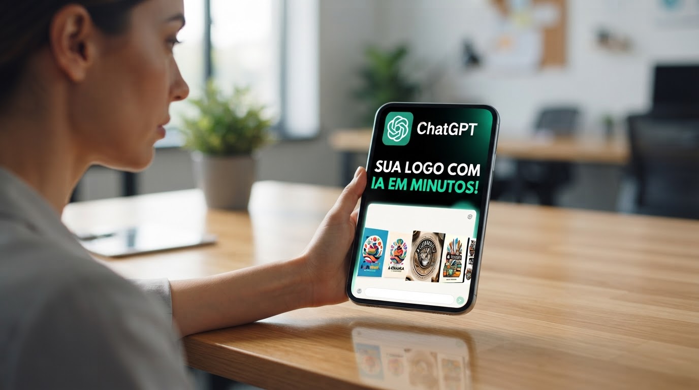 Exemplo de logotipo gerado pelo ChatGPT
