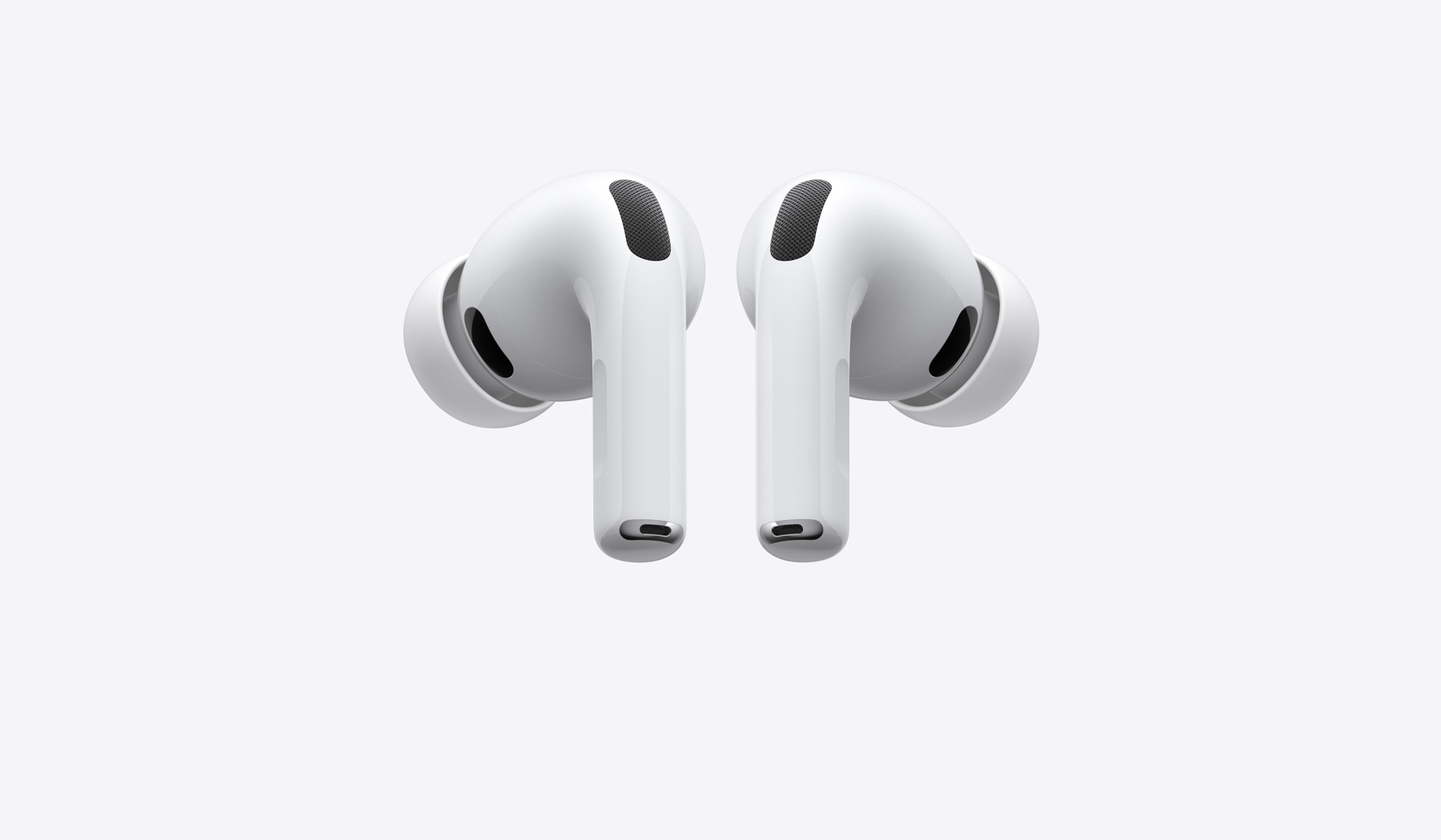 AirPods Pro 3 brancos com pontas de silicone