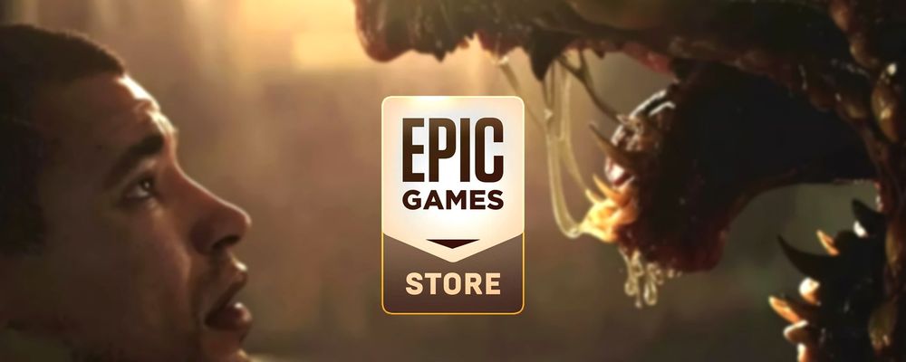 Tela promocional da Epic Games Store destacando jogos grátis da semana no PC