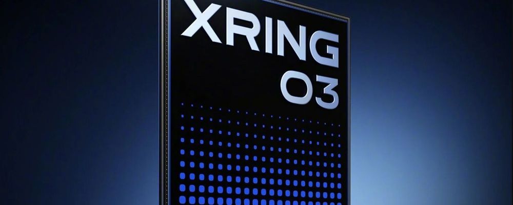 Slide de apresentação do chip Xiaomi Xring O3 em telão durante evento