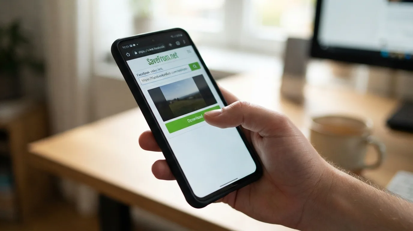 Tela do aplicativo SaveFrom.net para Android