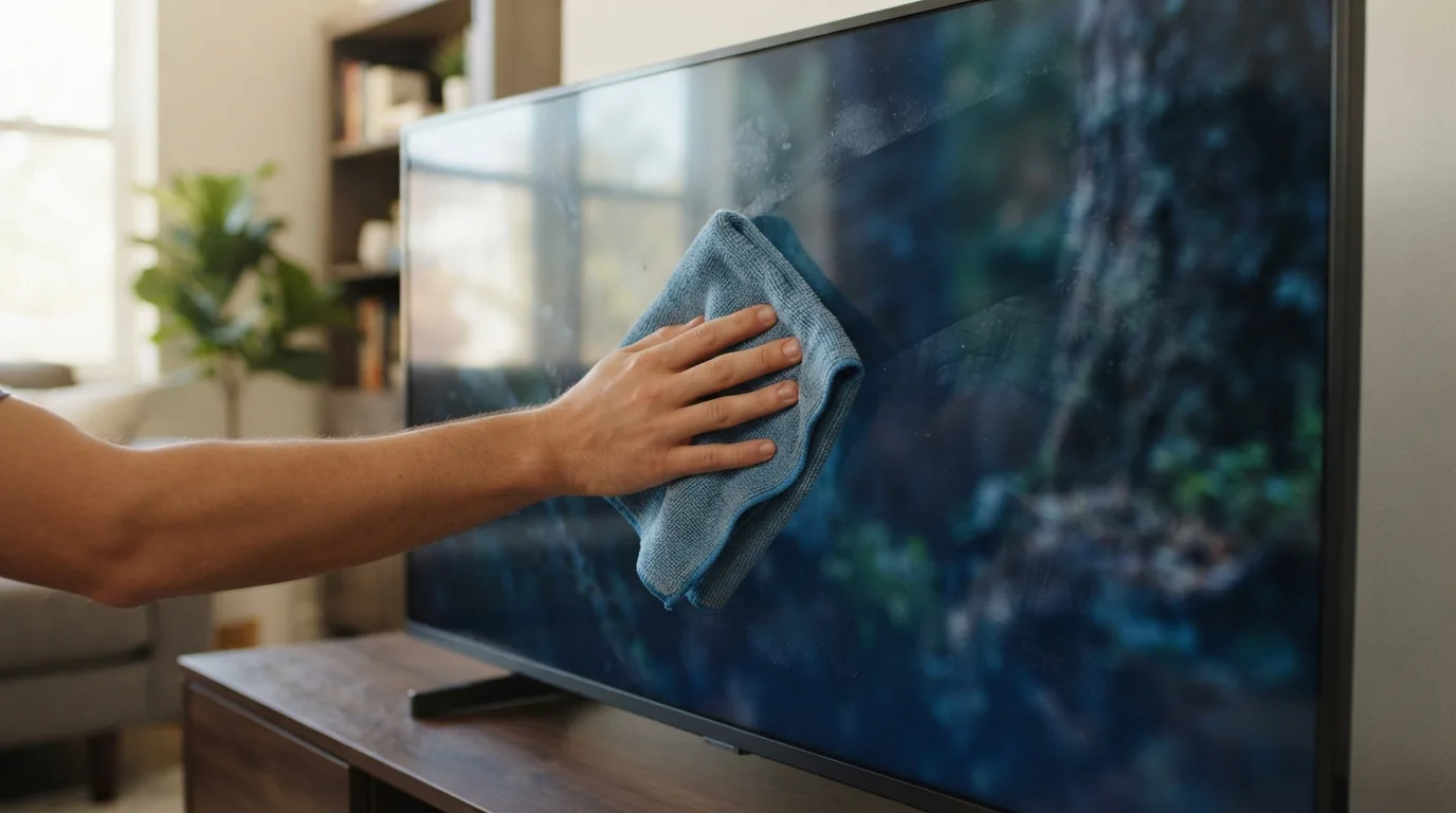 Como limpar a tela da TV sem deixar manchas ou riscos