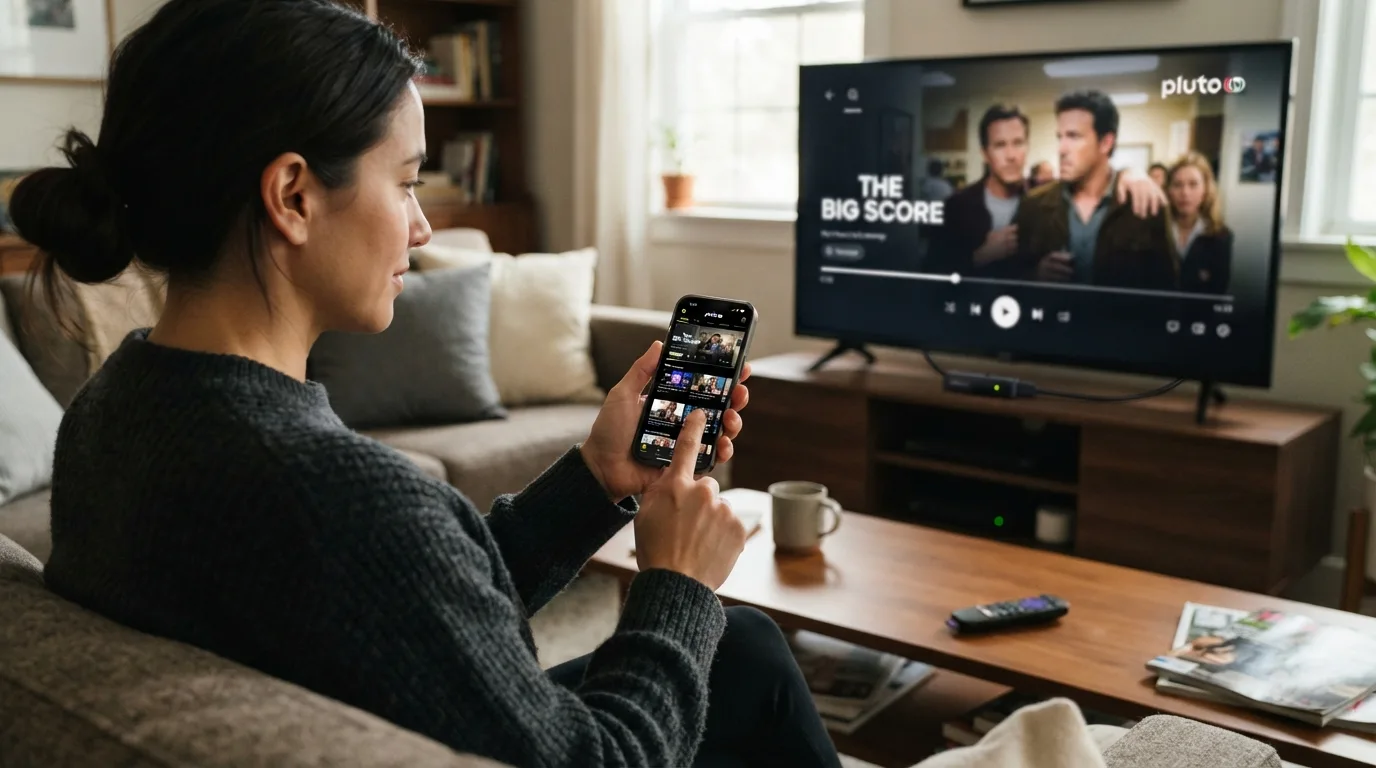Ilustração de streaming funcionando em celular, TV e player externo