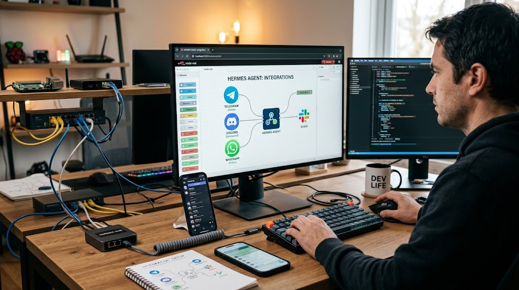 Como conectar o Hermes Agent ao Telegram, Discord e WhatsApp