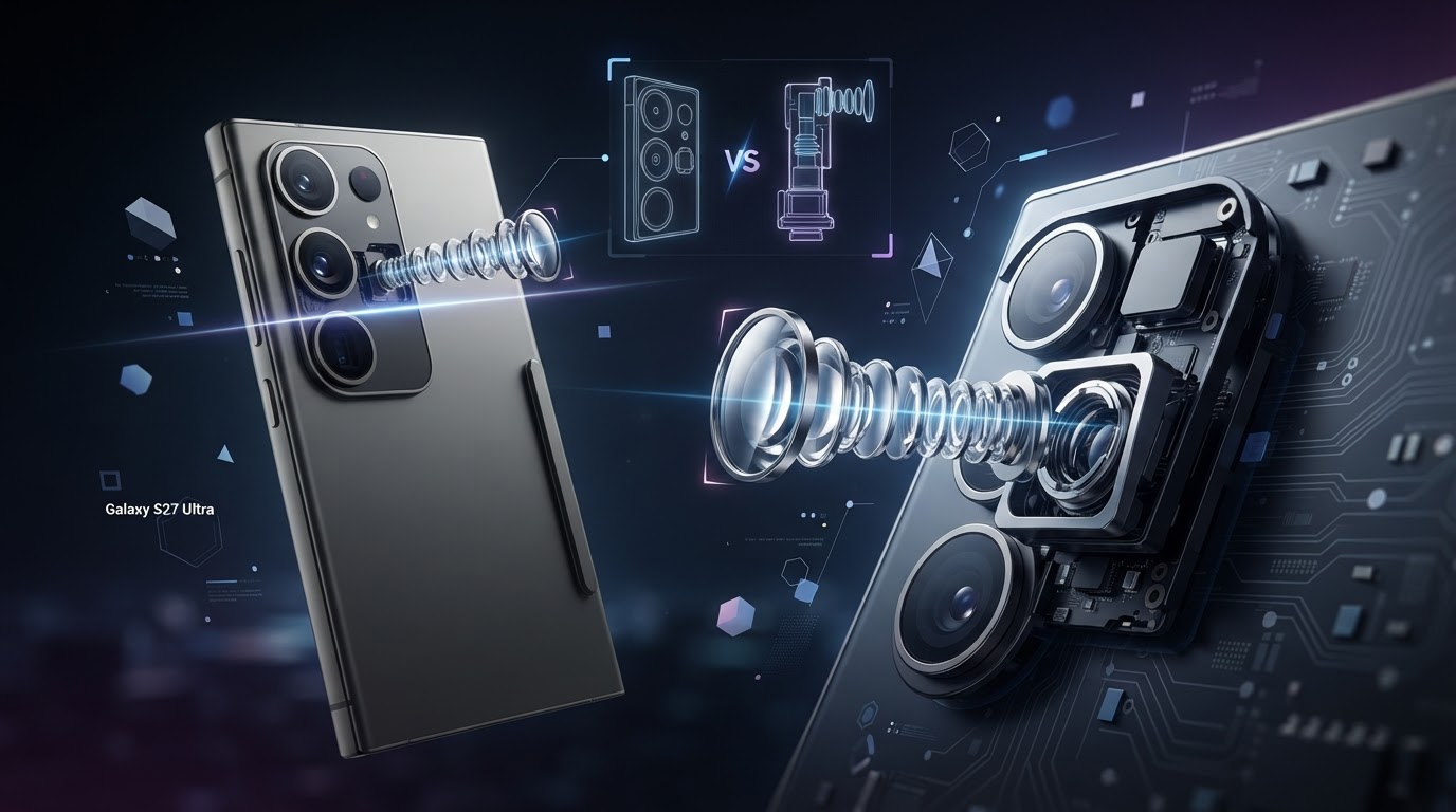 Galaxy S27 Ultra pode afinar o calombo da câmera com truque de fabricação