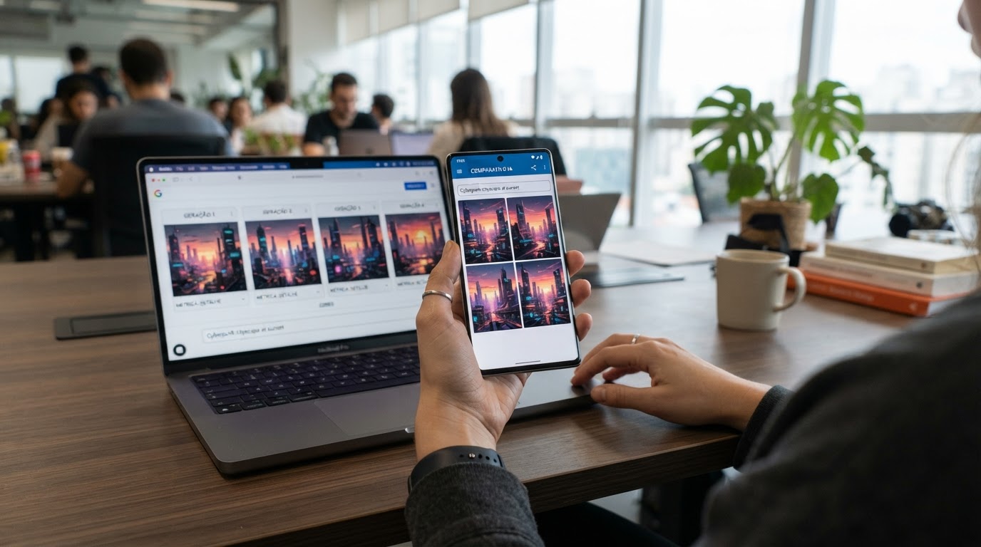 Comparativo visual entre ferramentas de IA para gerar imagens
