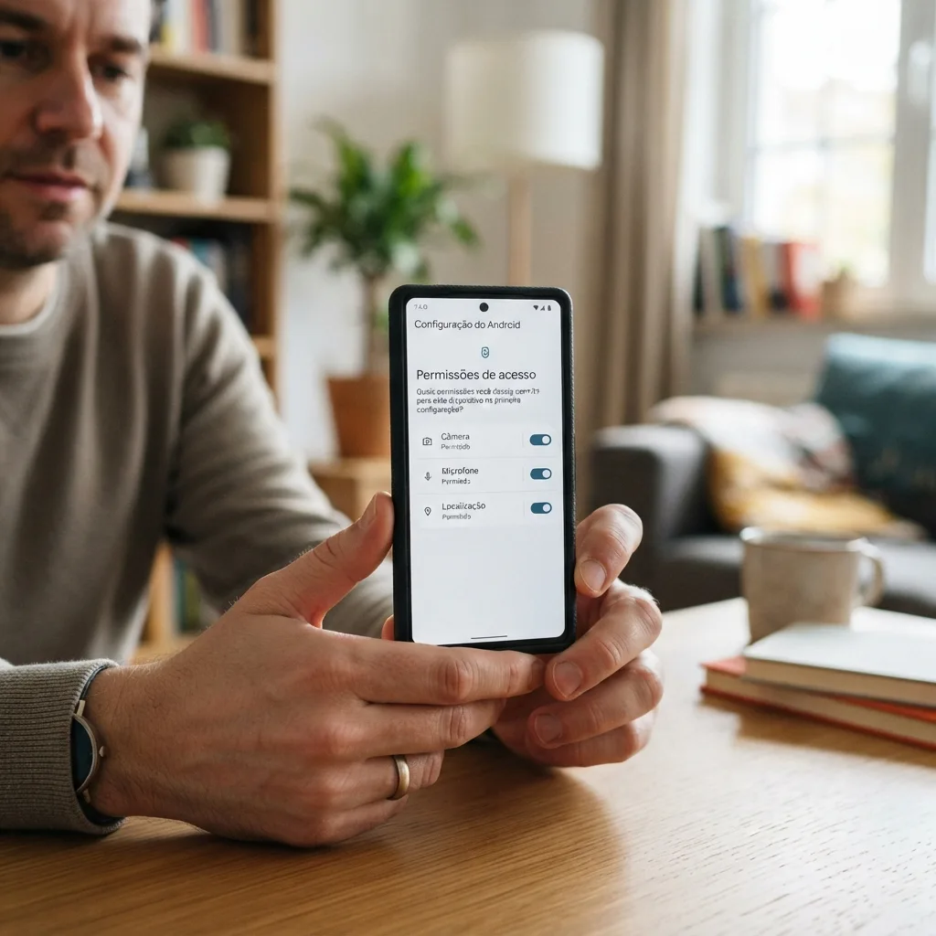 Quais permissões permitir na primeira configuração do Android?