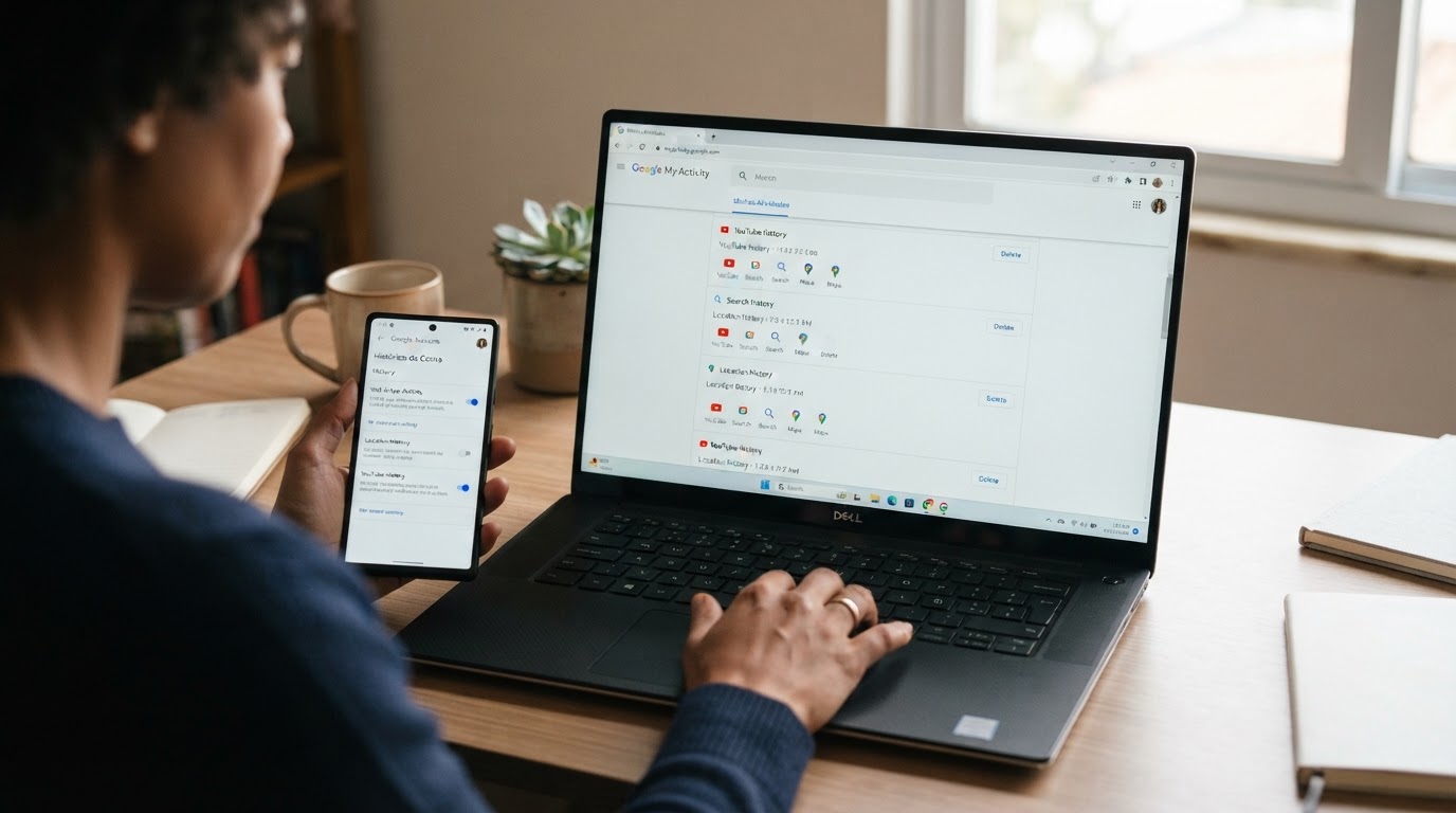 Qual a diferença do Google Minhas Atividades e histórico comum