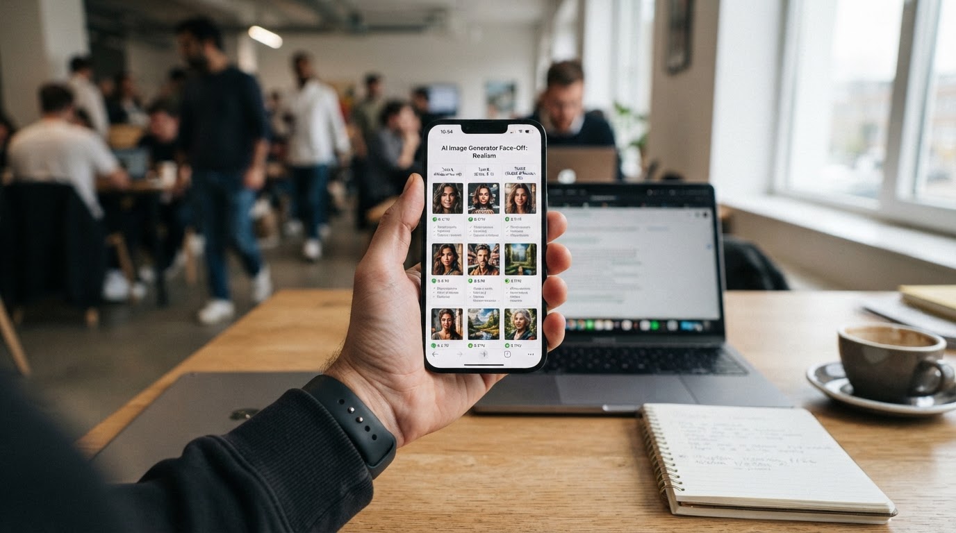 Tela de comparativo entre ferramentas de IA para gerar imagens