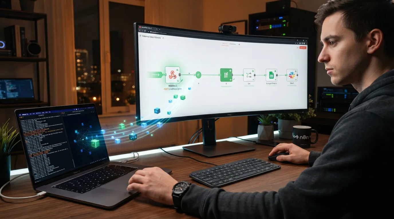 Webhook no n8n do zero: recebendo dados de sistemas externos