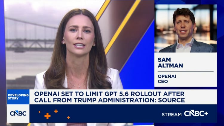 Tela de apresentação sobre limitação do lançamento do modelo GPT-5.6 da OpenAI
