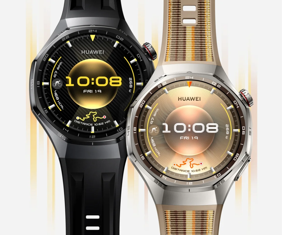 Render oficial do Huawei Watch GT 6 Pro com mostrador digital