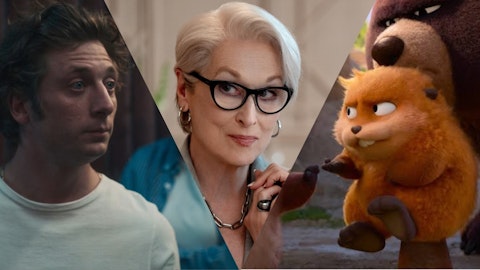 Montagem com pôsteres de Avatar: Fire and Ash, Furious, The Bear e Hoppers em layout de vitrine do Disney Plus