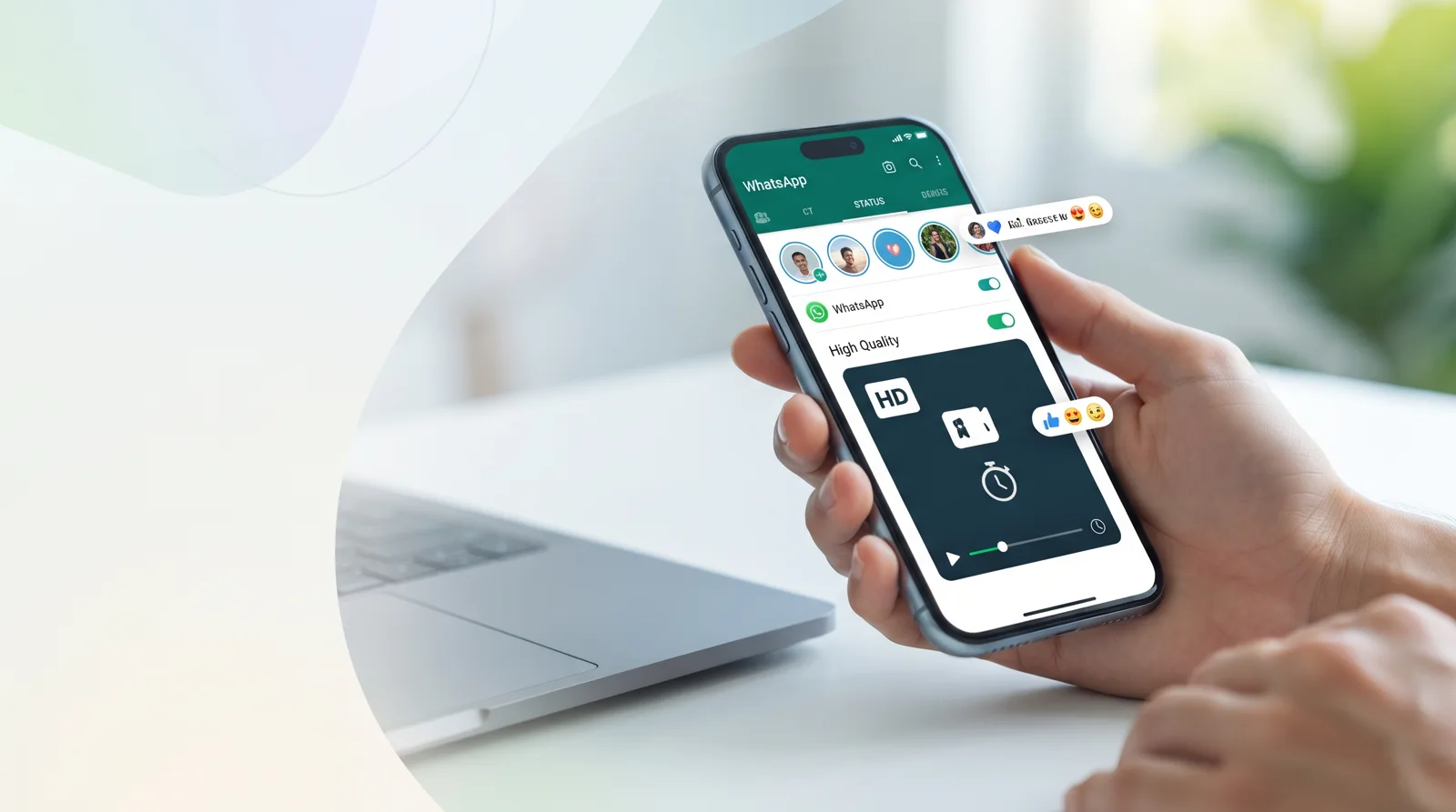 WhatsApp traz Status para o topo dos chats e resgata pedido antigo dos usuários