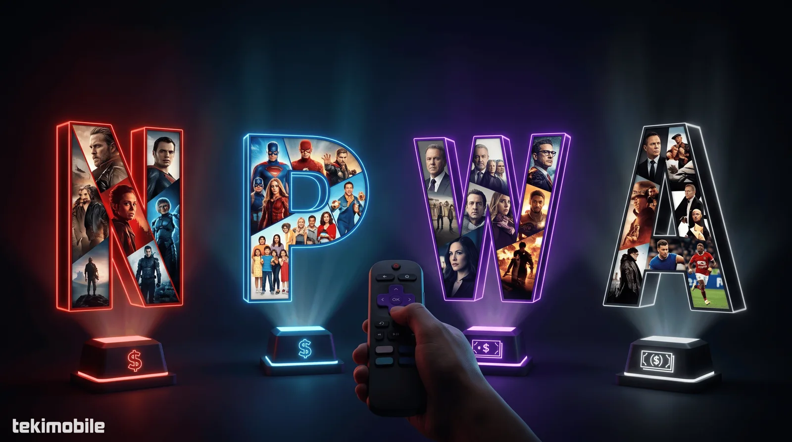 Aplicativos de streaming disponiveis na TV