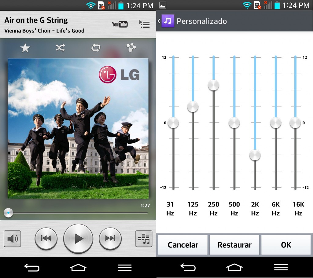 review lg g2 - musica
