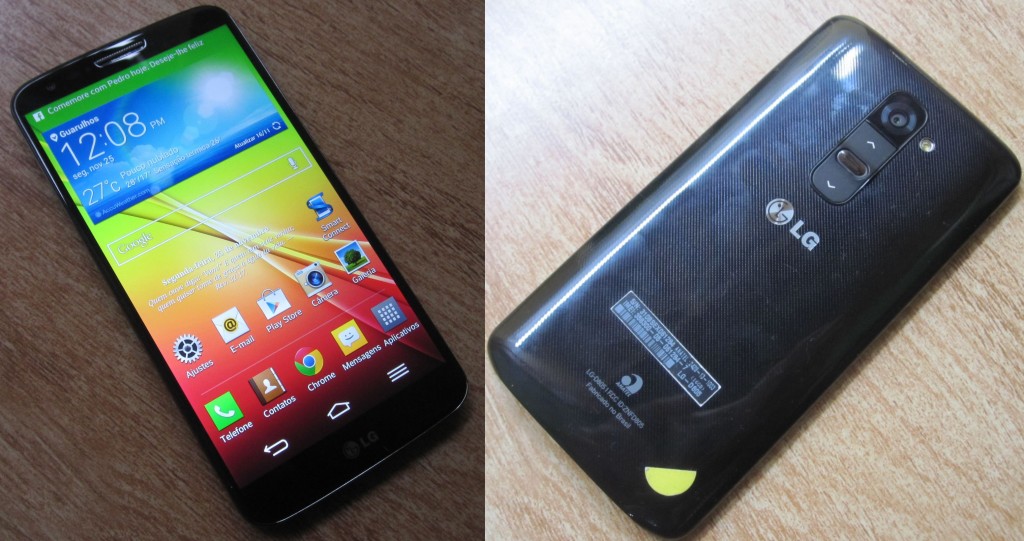 Review lg g2 - frente e traseira