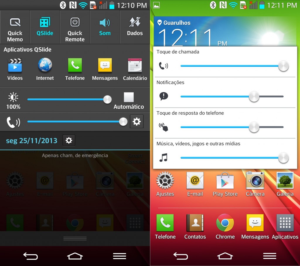 review lg g2 - status bar