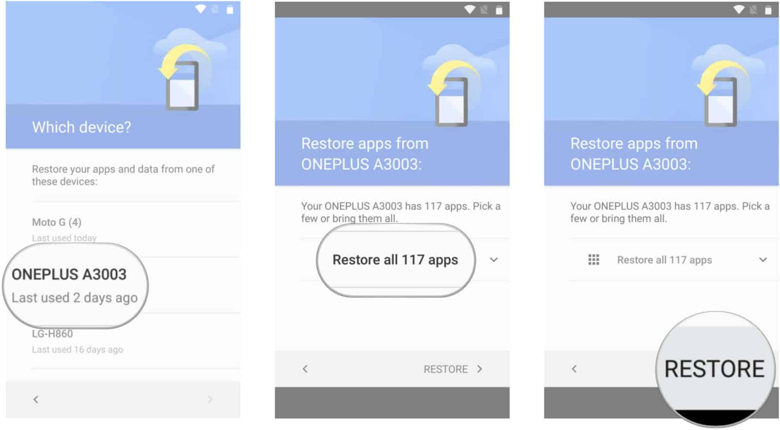 restaurar smartphone android 5