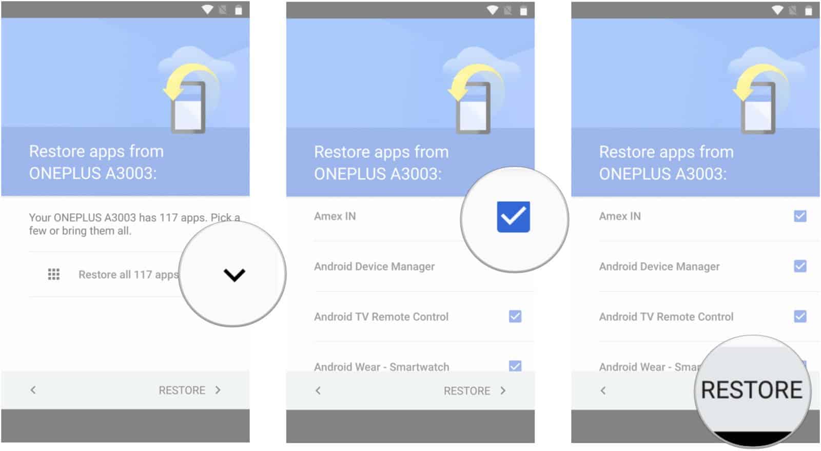 restaurar smartphone android
