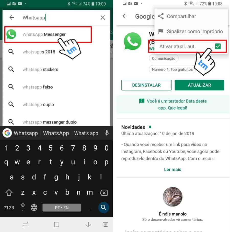 saiba como atualizar o whatsapp android automaticamente como atualizar o whatsapp android automaticamente