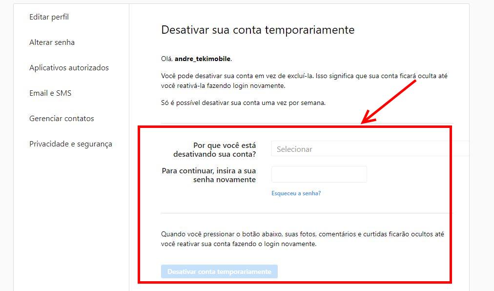 como desativar o instagram temporariamente como desativar o instagram temporariamente