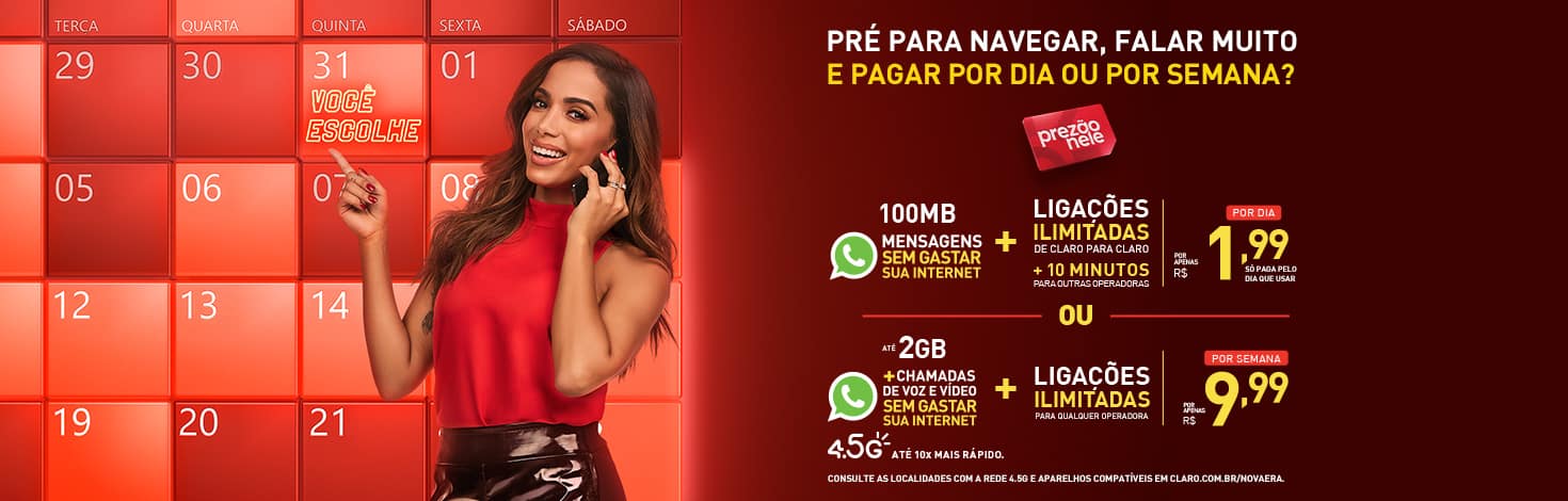 O que é o prezão da Claro? Conheça o plano pré pago da Claro