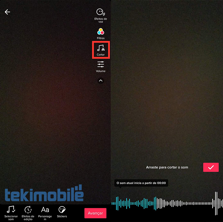 Sincronize uma música com seus lábios no TikTok e crie vídeos divertidos.