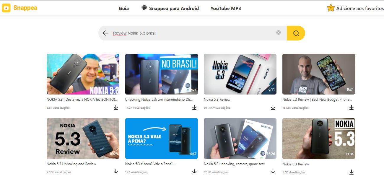 Snaptube PC Snapsea Mostrando como baixar vídeos pelo Snapsea, o Snaptube PC oficial