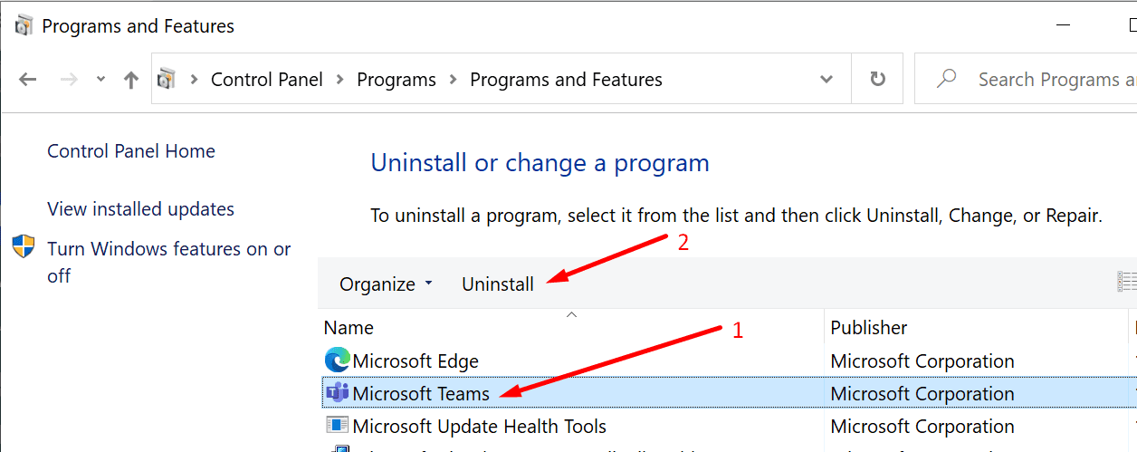 desinstalar equipes da microsoft
