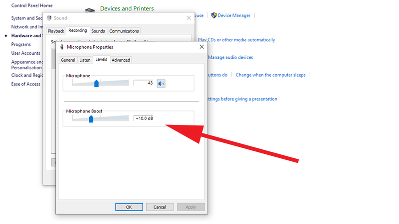 Como reduzir o ruído de fundo em um PC ao usar um microfone: Propriedades do microfone