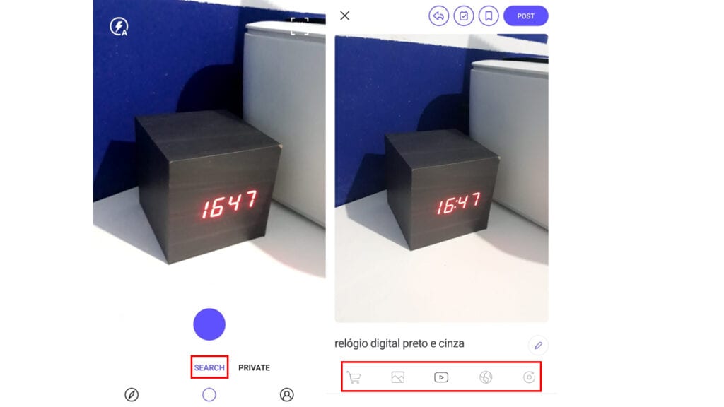 Como vemos no aplicativo Camfind, é possivel fazer pesquisa no Google usando imagem