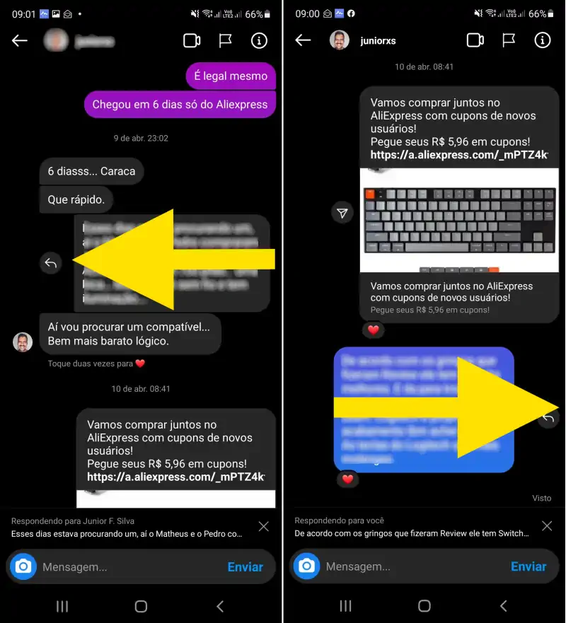 COMO RESPONDER MENSAGEM ESPECIFICA NO INSTAGRAM