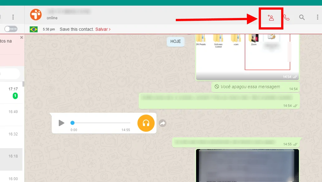 adicionar contato whatsapp web