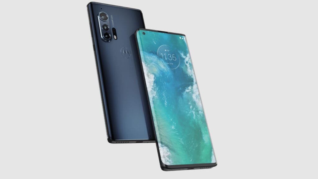 O Motorola Edge plus da motorola mostrado na imagem possui suporte 5G