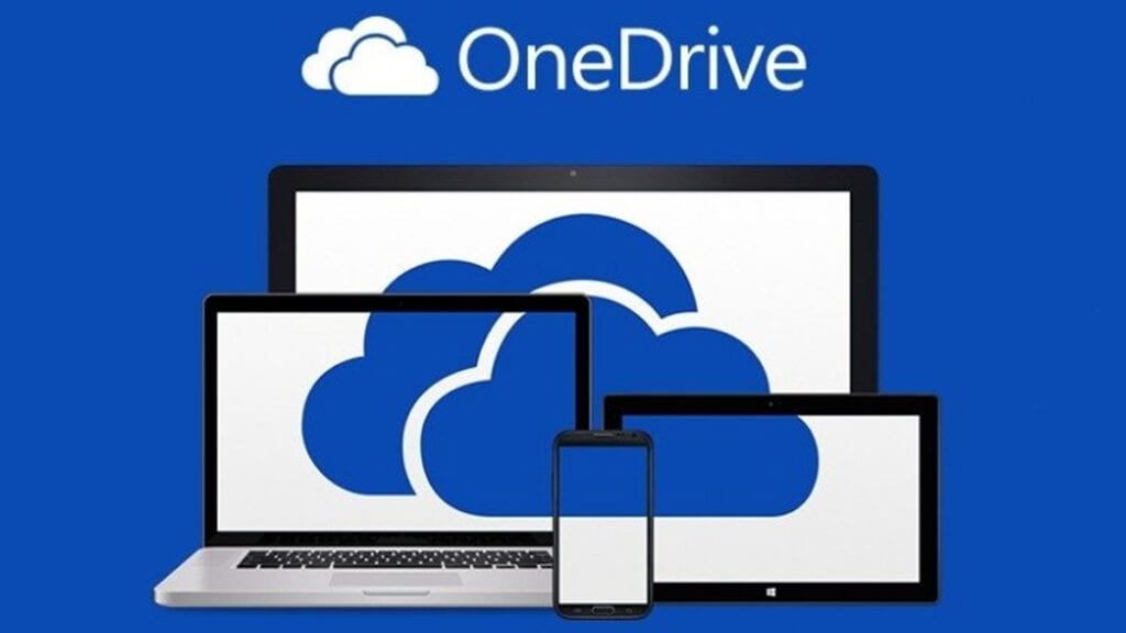 A terceira opção mostrada na imagem é o one drive, com muitos beneficios