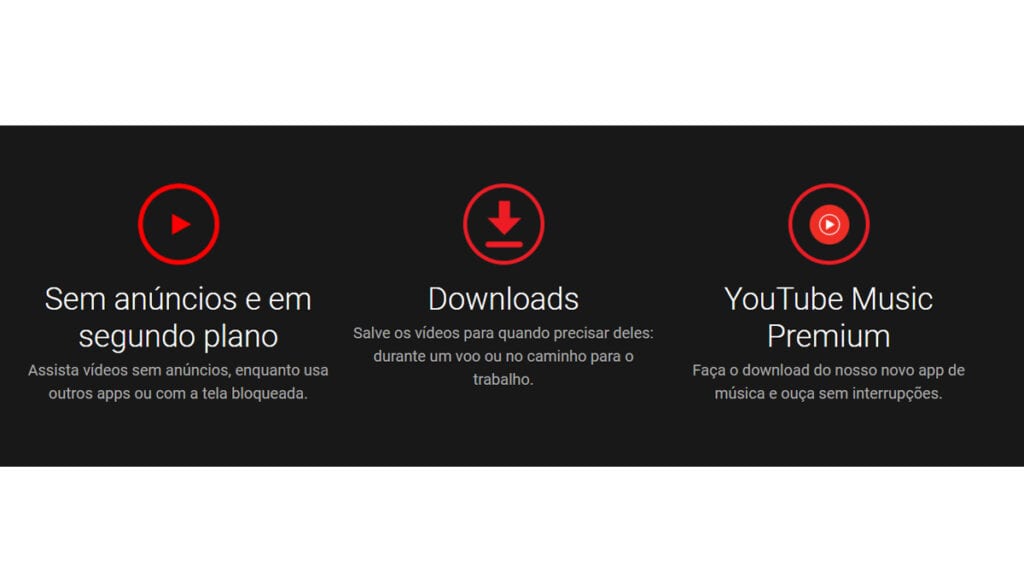 Um dos recursos do Youtube Premium é reproduzir vídeos do Youtube em segundo plano