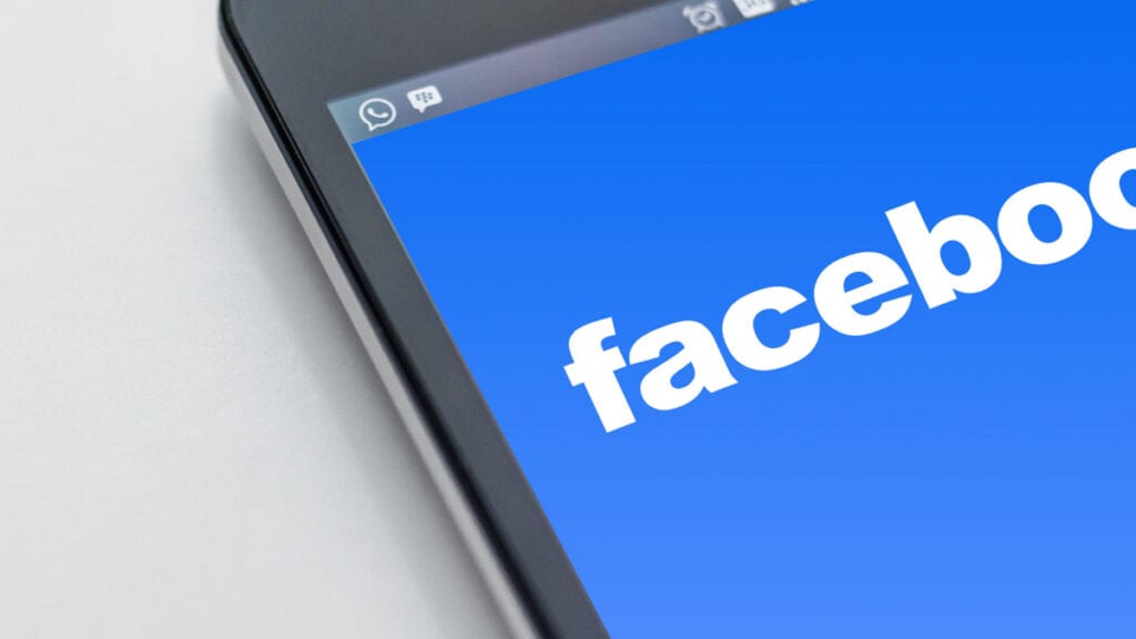 Facebook no windows ou mac como mostrado na imagem