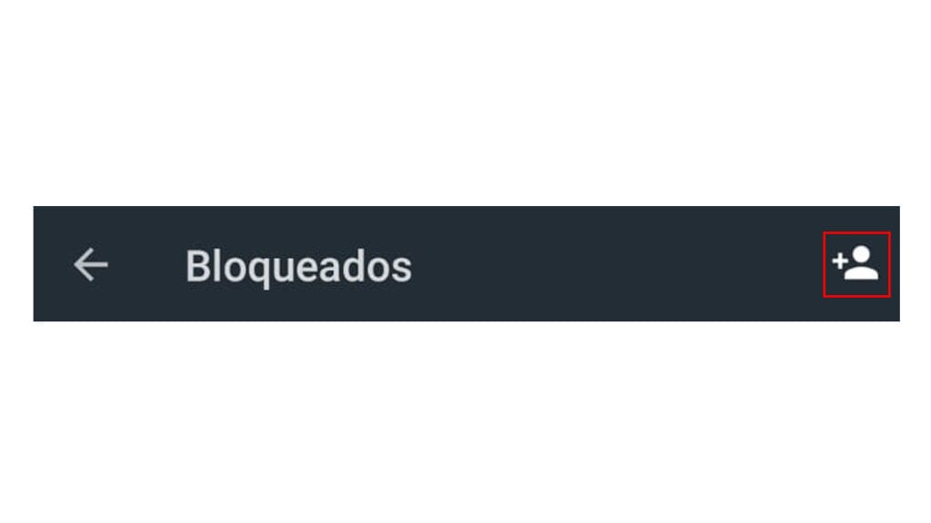 Em bloqueados você consegue com facilidade bloquear mais contatos