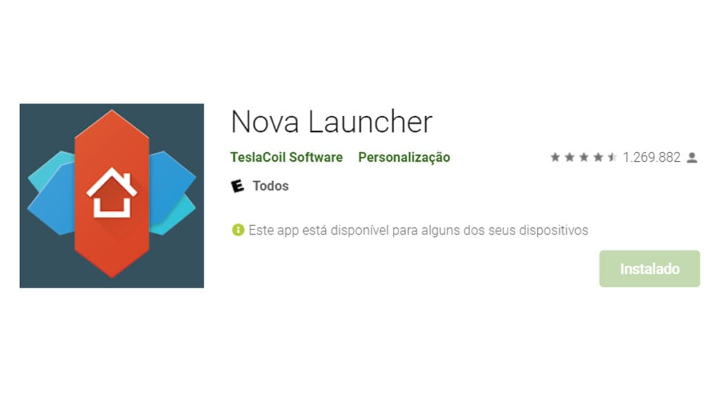 O nova launcher é uma ferramenta que ajuda a personalizar seus icones