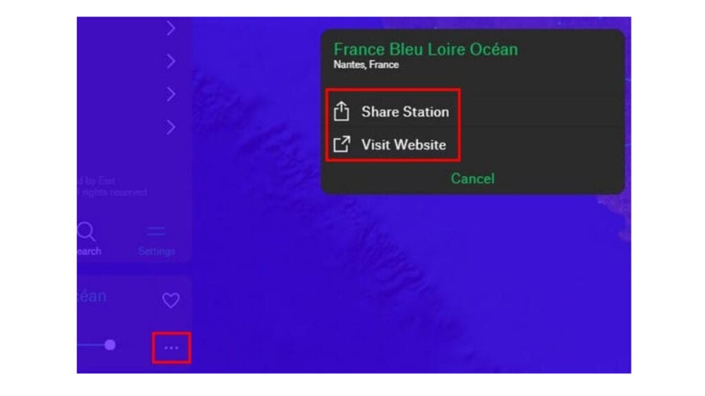 Na imagem vemos mais opções que o site oferece