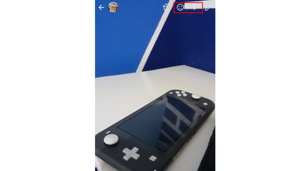 Na imagem vemos a opção para editar seu status