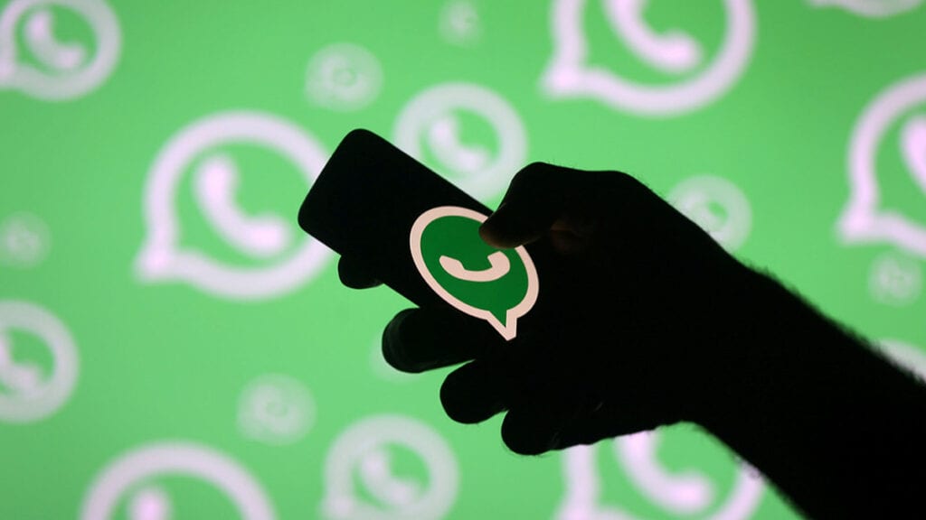 Na imagem vemos o aplicativo whatsapp
