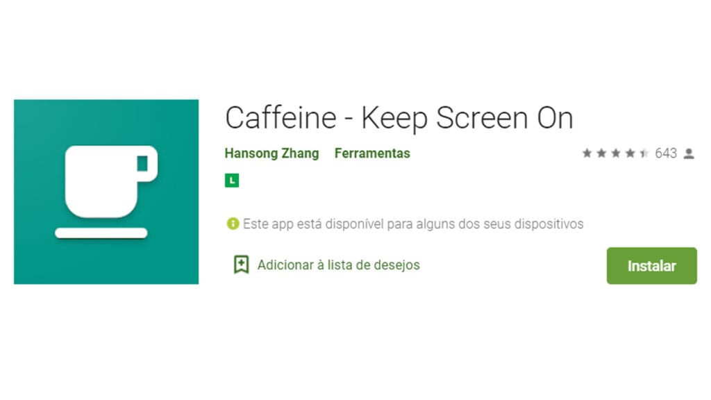 O aplicativo Caffeine é uma solução
